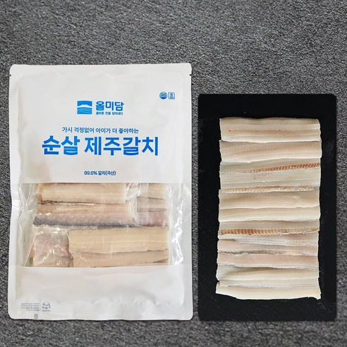 올미담 잔가시까지 제거한 제주 순살 갈치 냉동, 1개, 500g