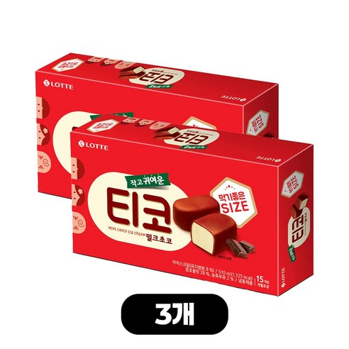 롯데제과 티코 밀크 초코 아이스크림