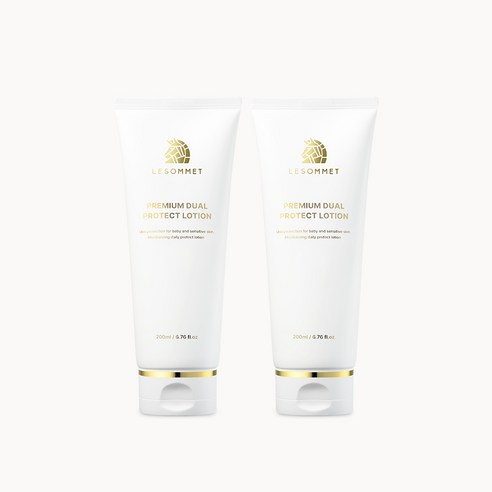르소메 프리미엄 듀얼 프로텍트 페이스 바디 3in1 저자극 유아 올인원 로션 200ml, 2개, 200ml