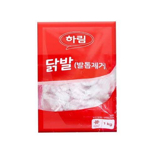 하림-(냉동)통 닭발(발톱제거)1kg