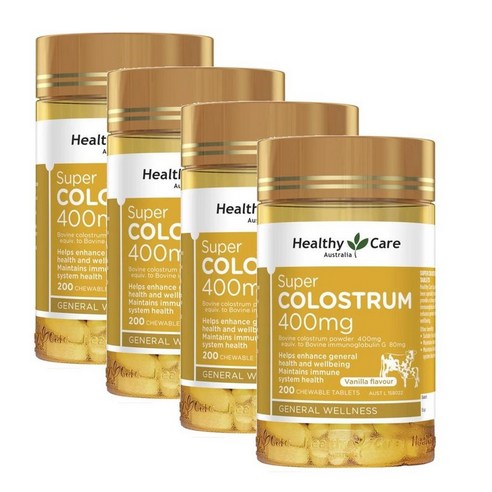 헬시케어 슈퍼 콜로스트럼 초유 400mg 츄어블 Healhty Care Super Colostrum
