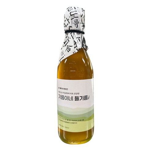 기름이네 방앗간 저온압착 들기름 4병 350ml
