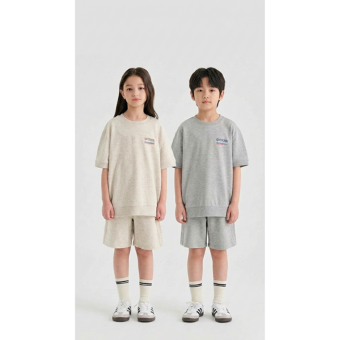 아웃도어프로덕츠 키즈 반팔 상하복 세트 아동 주니어 초등학생 여름 데일리룩