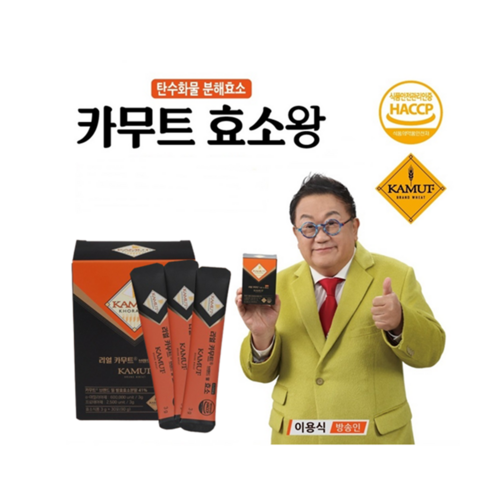 이용식 카무트 효소왕 소화효소 호라산밀 곡물 발효효소 스틱 30포, 3g,