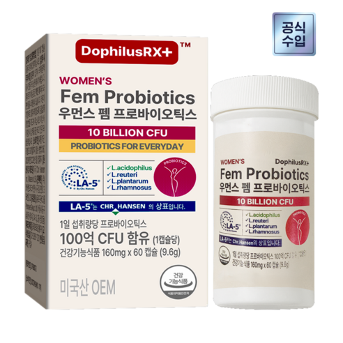 도피러스알엑스 100억 우먼스 펨 프로바이오틱스 여성 케어 유산균 60캡슐