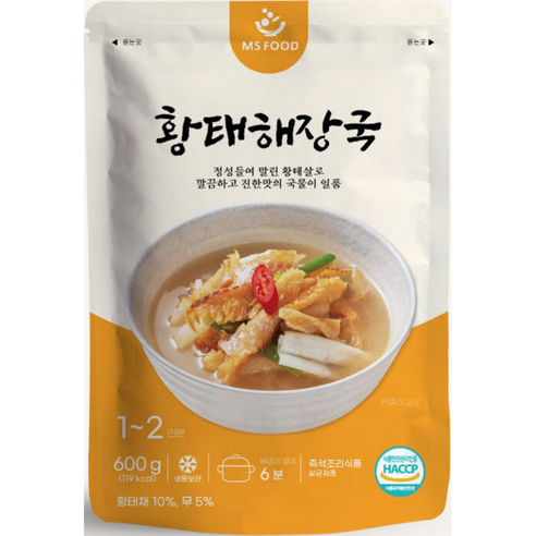 엠에스푸드 황태해장국 600g 10팩 세트