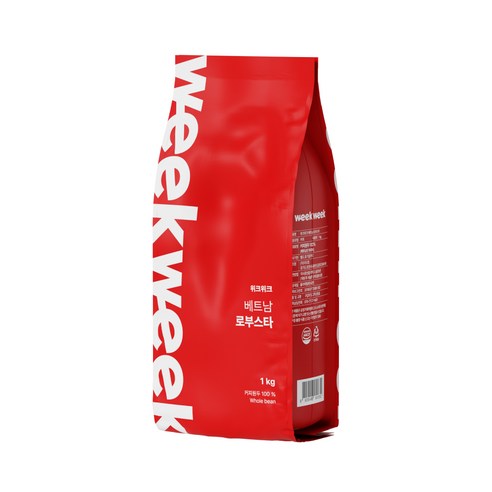 위크위크 고소한 베트남 로부스타 G1 원두 커피 홀빈, 1개, 1kg, 홀빈(분쇄안함)
