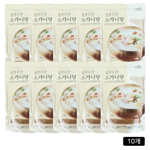 [쇼핑엔티] 정성곳간 강순의 도가니탕 800g × 10팩
