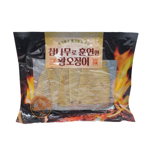 참나무로 훈연한 왕오징어 300g, 1개