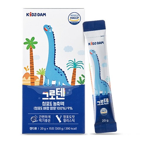 키즈담 그로텐 어린이 성장기 영양제, 2개