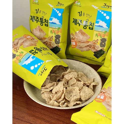 김을 만난 제주통칩 60g (볶음타타리 메밀 16% 함유)