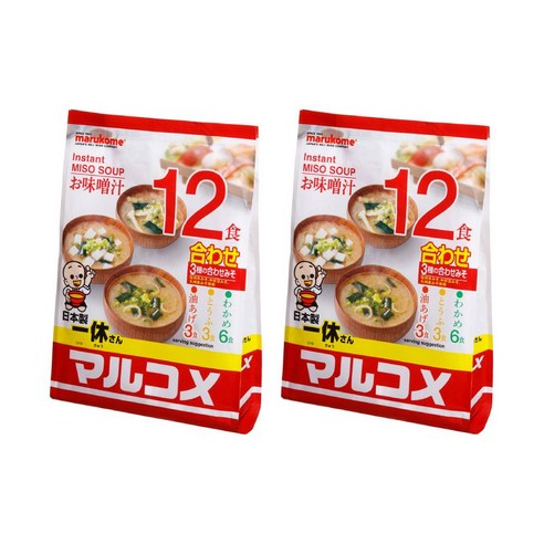 마루코메 잇큐상 즉석미소 12식, 216g, 2개