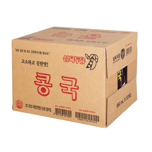 삼육식품 콩국 950ml 12팩