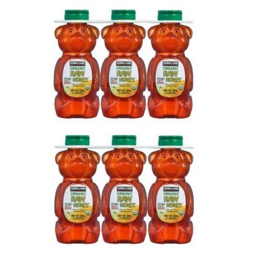 커클랜드 곰돌이 유기농 생꿀 로우허니 2.04kg x 2팩 총6병 / Kirkland Signature Grade A Organic Raw Honey