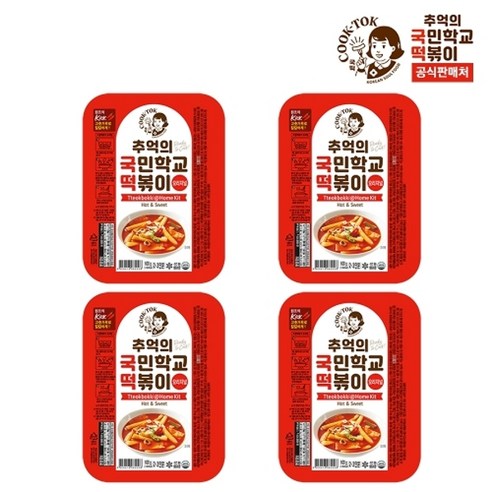 추억의국민학교떡볶이 추억의 국민학교 떡볶이 오리지널x4개