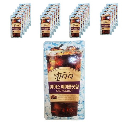 칸타타 아이스 헤이즐넛향 파우치, 230ml, 20개