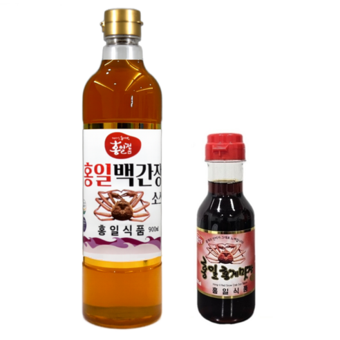 [홍일] 백간장 900+홍게맛장 200, 1세트, 1.1L