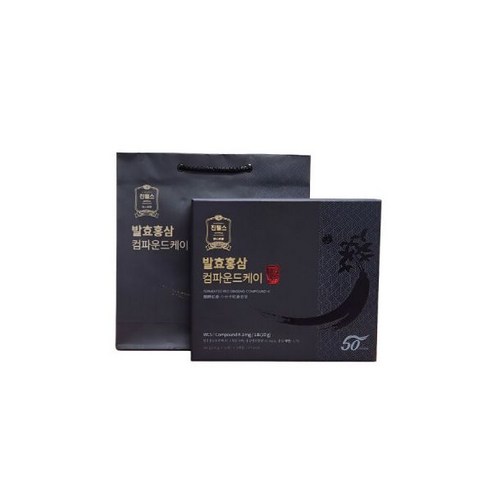 진웰스 발효녹용홍삼스틱의진수 홍삼액 12g x 30포 + 쇼핑백 일화 6년근 홍삼 구정 설날 설 명절 선물세트