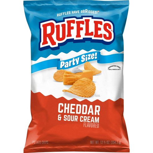 Ruffles 러플스 체다 &  사워 크림 포테이토 스낵 칩