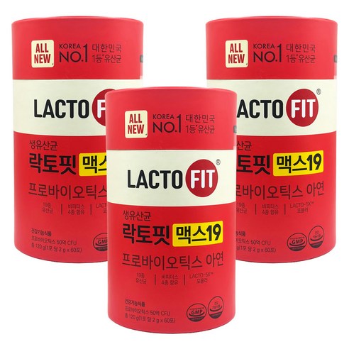 종근당건강 락토핏 맥스19 생유산균 프로바이오틱스 아연