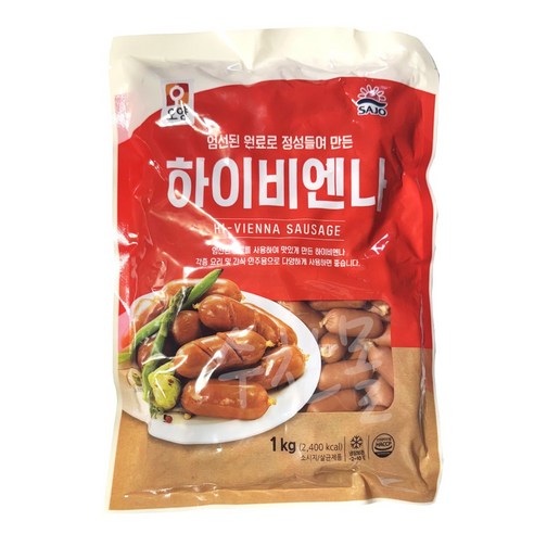 [먹고사는이야기] 사조오양 비엔나 소시지 1kg 소세지 볶음, 1kg, 3개