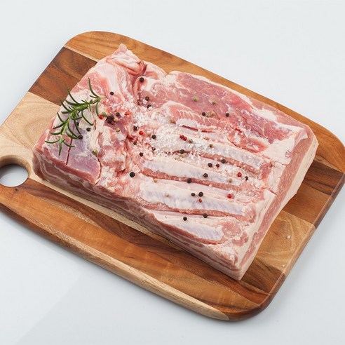 힐링미트 통삼겹살 2kg 비계적은 삼겹살 구이용 보쌈용 개별포장가능 절단가능