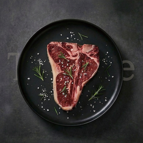 [에이징크래프트] 45일 드라이에이징 숙성 한우 티본 스테이크 (400g/개수 옵션), 2개, 400g
