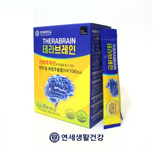 연세대 테라 브레인 기억력 두뇌 건강 기능식품, 60g, 2개