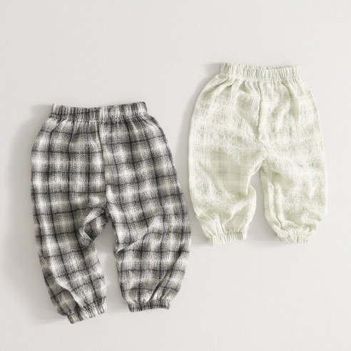 아동 유아 귀여운 체크 고쟁이 바지