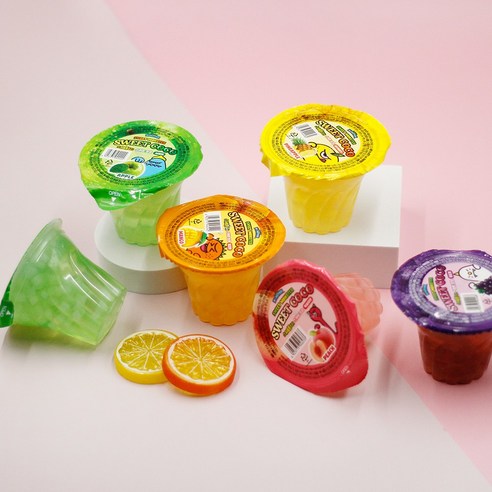 스위트코코 마시는 컵젤리 180ml 6개입 사과 망고 복숭아 파인애플 포도