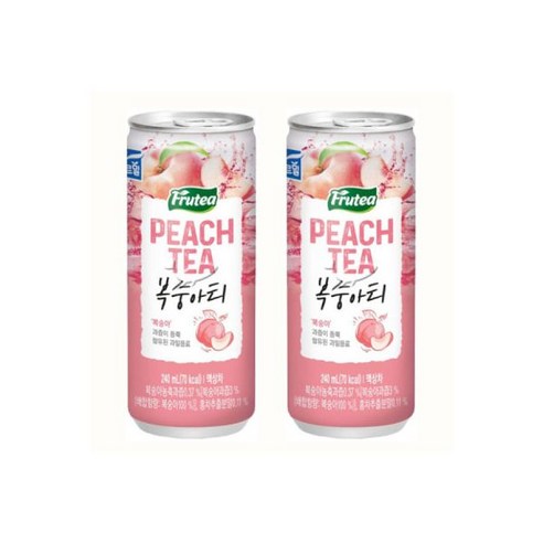 푸르밀 푸르티 복숭아티 240ml 30캔