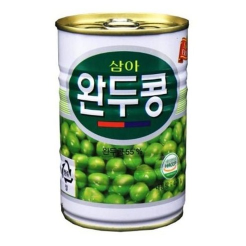 삼아 완두콩 통조림
