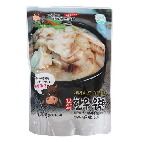 차오름푸드 건하찌 한우우족탕1kg 1개 진한국물