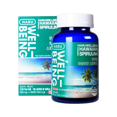 하루웰빙 하와이안 스피루리나 580 mg X 180정, 1개