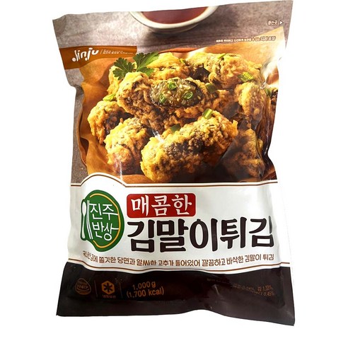 진주반상 매콤한 김말이튀김 1kg /냉동 떡볶이 분식 튀김 아이들간식 안주 야식, 1개, 1kg