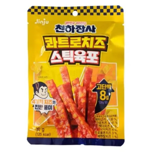 천하장사 콰트로치즈 스틱육포 30g