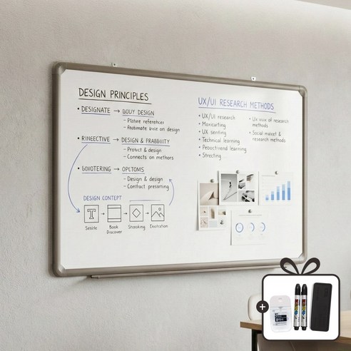 토탈하얀칠판 자석화이트보드, 알루미늄
