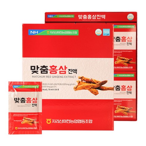 전통원료배합 6년근 국산 홍삼농축진액 (70ml x 30포)x2 /, 2개
