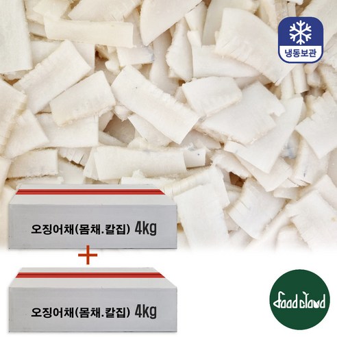 대왕오징어 칼집편채 4kg 벌크 무라 편채 (국내가공), 2개, 4kg