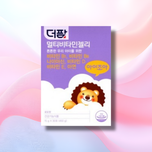 [약국전용] 더팜 멀티비타민 젤리 30포 x 1통 1개월분 포도맛 스틱젤리
