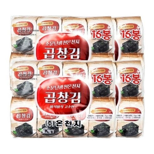기타 소문난광천온천지 곱창김 도시락김 5gx64봉