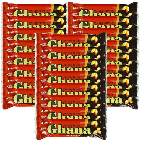 롯데 웰푸드 가나초코바 45g x 24개,초코바 간식, 24개, 45g