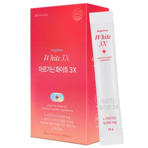 익스트림 아르기닌 화이트 3X 15p, 300g, 6개
