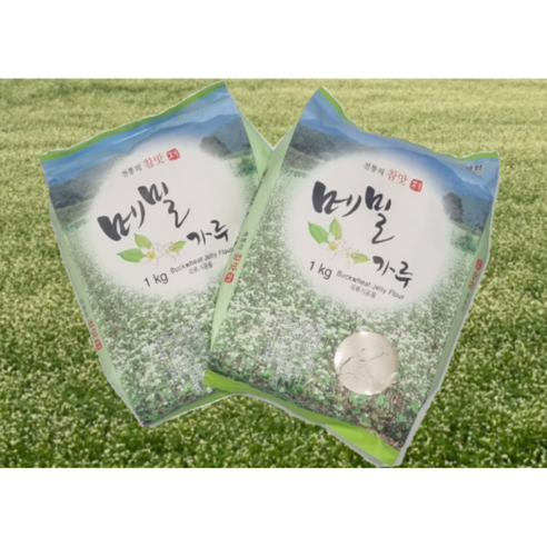 국산메밀가루, 1kg, 4개