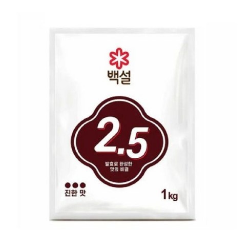 백설 2.5 발효조미료1K 3개 CJ제일제당 핵산 고복합