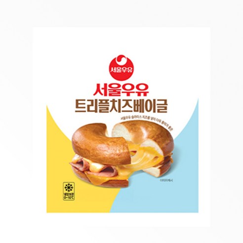 서울우유 트리플치즈베이글 130g x 7개, 7개, 130g