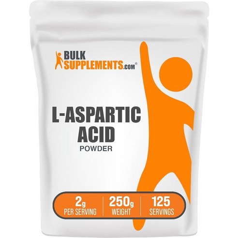 BulkSupplements. com L-아스파르트산 파우더 - 아스파르트산 보충제, 아미노산 보충제 글루텐 프리, 1회 제공량당 2g, 1kg (2.2파운드) (1팩), 1kg, 1