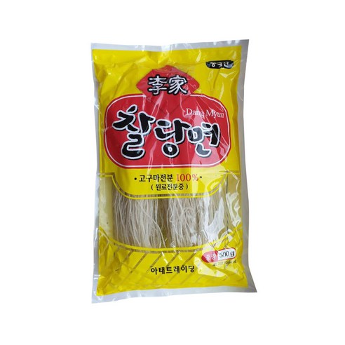이가당면 ,찰당면, 고구마전분, 불지않는, 쫄깃한면,