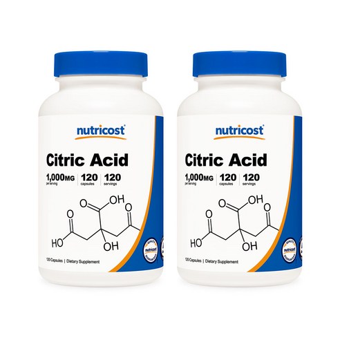 뉴트리코스트 구연산 1000mg 캡슐, 2개, 120회분