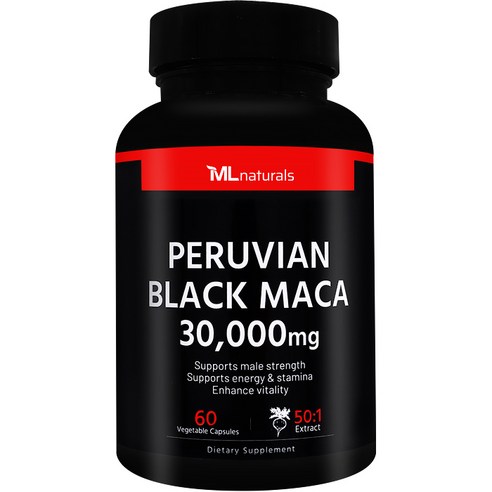 [미국번개배송] 착한명품 마이라이프 내추럴스 블랙 마카 30,000 mg 60정